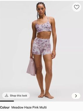 lululemon Align High-Rise Short 4" - Meadow Haze Pink Multi Tie-Dye sz 4